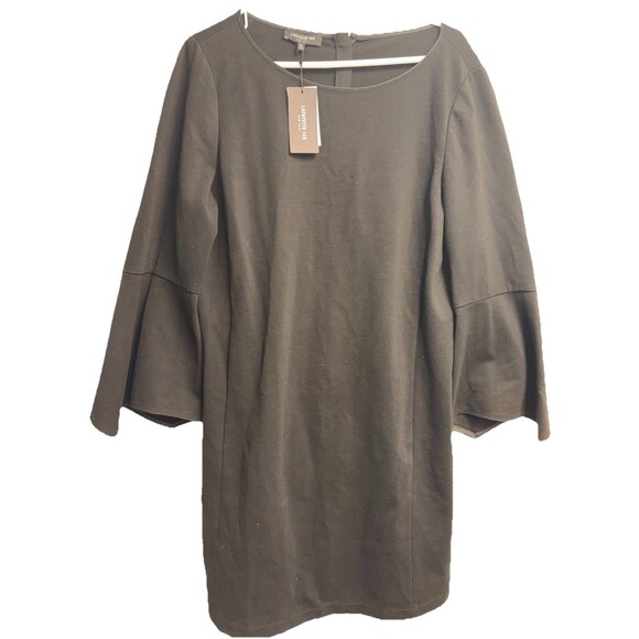 Lafayette 148 New York Dresses & Skirts - NWT Lafayette 148 Black Bell-Sleeve Sheath Dress Sz XL